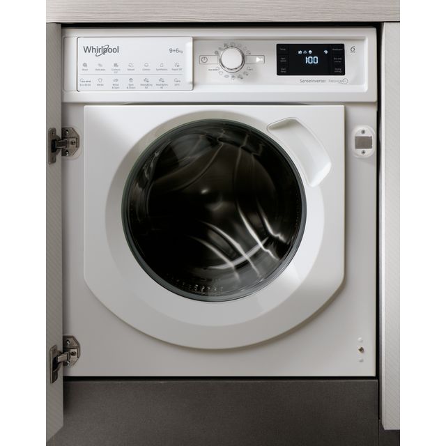 Whirlpool BIWDWG961484UK Integrated 9Kg / 6Kg Washer Dryer with 1400 rpm - White - D Rated