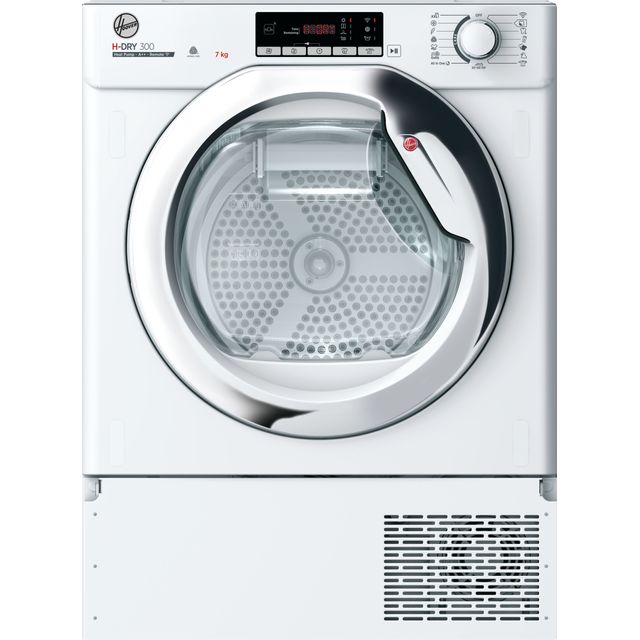 Hoover BATDH7A2TCE-80 Integrated Wifi Connected 7Kg Heat Pump Tumble Dryer - White - A++ Rated