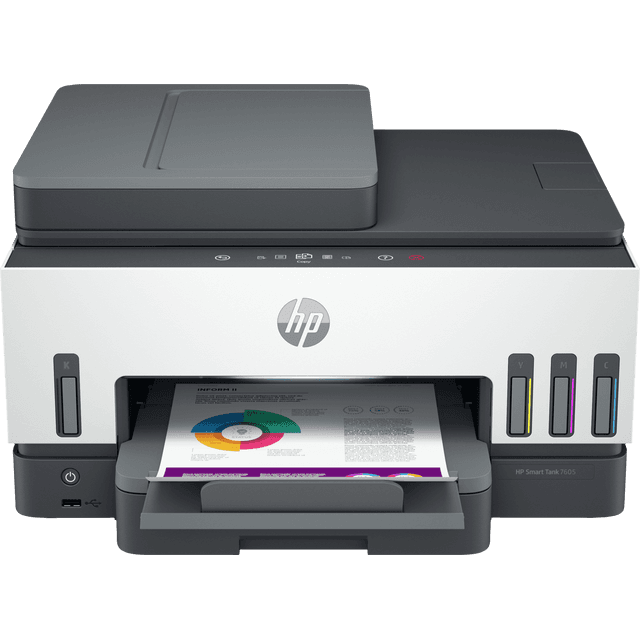 HP Smart Tank 7605 Thermal Inkjet Printer - Grey