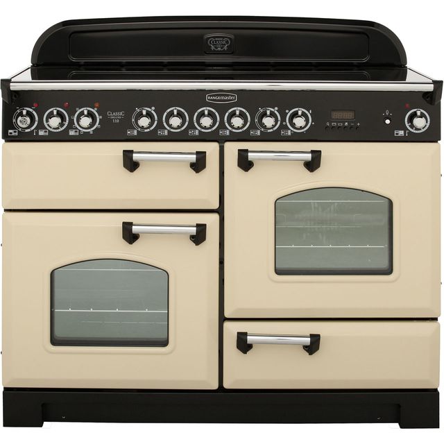 Rangemaster CDL110ECCR/C Classic Deluxe 110cm Electric Range Cooker - Cream / Chrome - CDL110ECCR/C_CR - 1