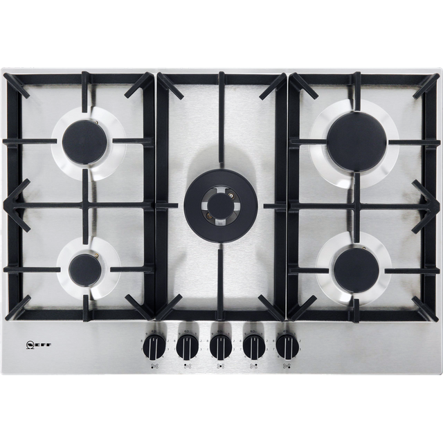 NEFF N70 T27DS59N0 Built In Gas Hob - Stainless Steel - T27DS59N0_SS - 1