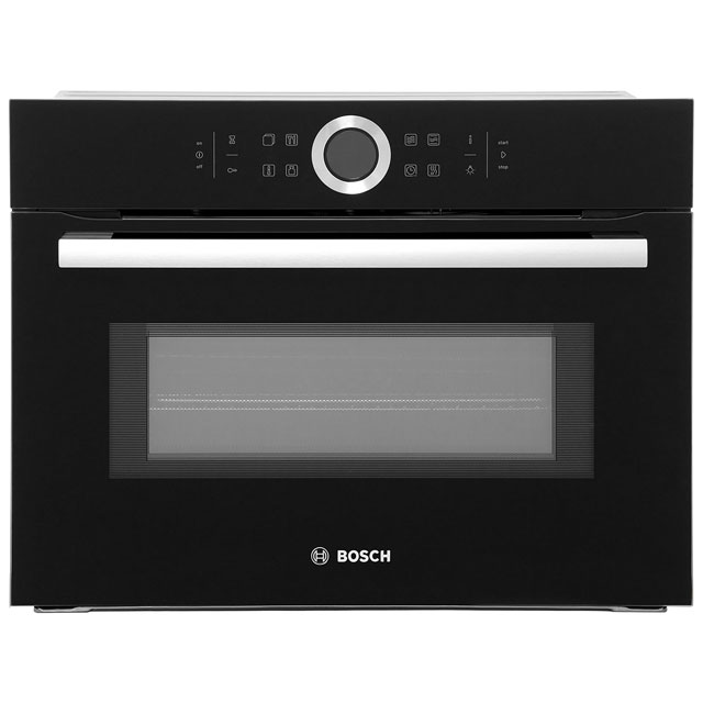Bosch Series 8 CMG633BB1B Built In Compact Electric Single Oven with Microwave Function - Black