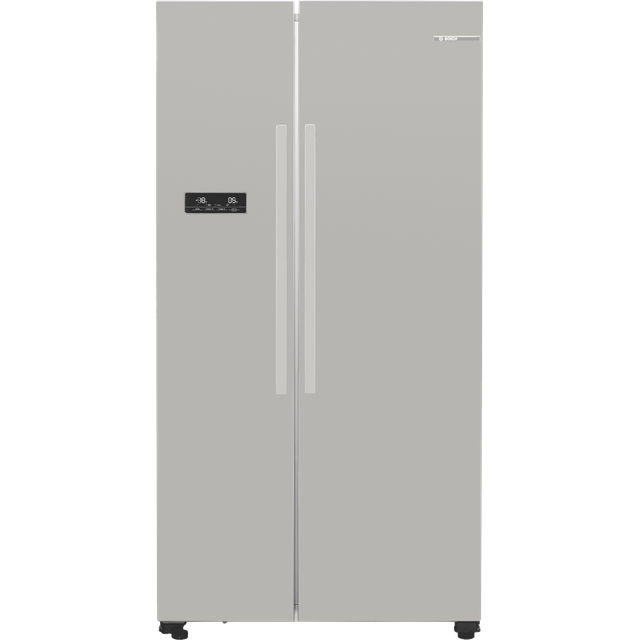 Bosch Serie 4 KAN93VIFPG Non-Plumbed American Fridge Freezer - Stainless Steel Effect - F Rated