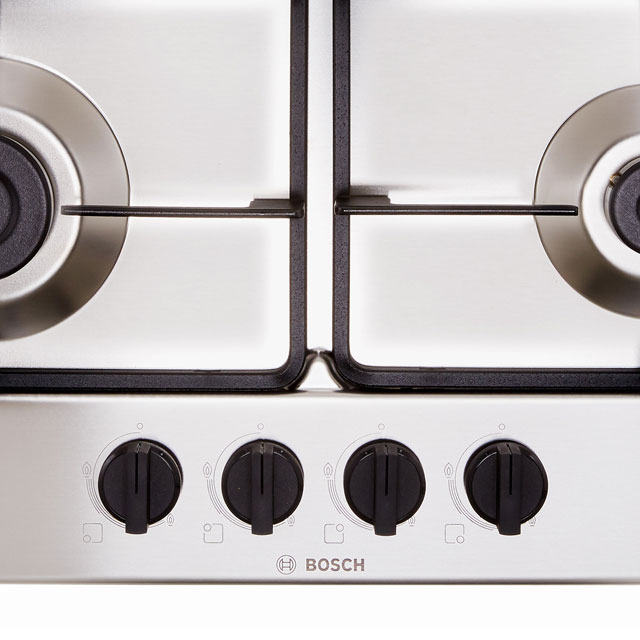 Bosch Serie 4 PGP6B5B60 Built In Gas Hob - Stainless Steel - PGP6B5B60_SS - 4