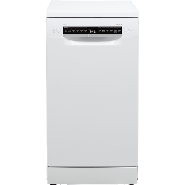 Bosch Series 4 Slimline Dishwasher - White - E Rated