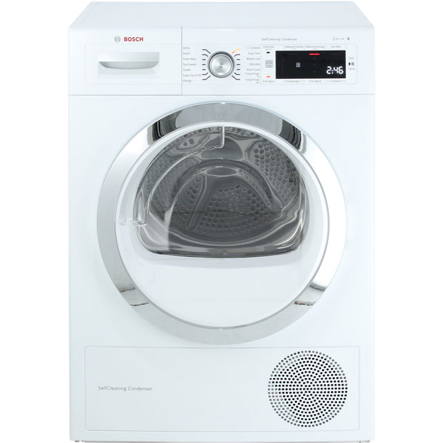 Wtw87561gb Wh Bosch Condenser Tumble Dryer 9kg Ao Com