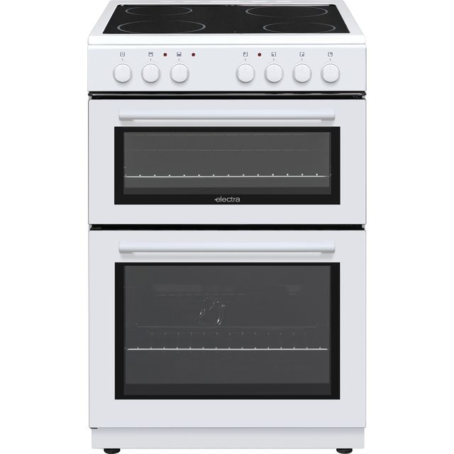 Electra TCR60W-2 60cm Electric Cooker with Ceramic Hob - White - A Rated