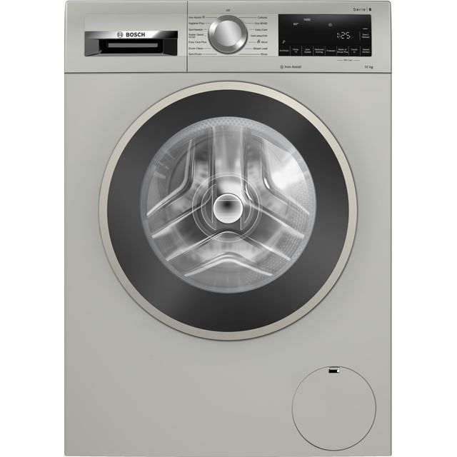 Bosch Series 6 WGG254ZSGB 10Kg Washing Machine - Silver - WGG254ZSGB_SI - 1