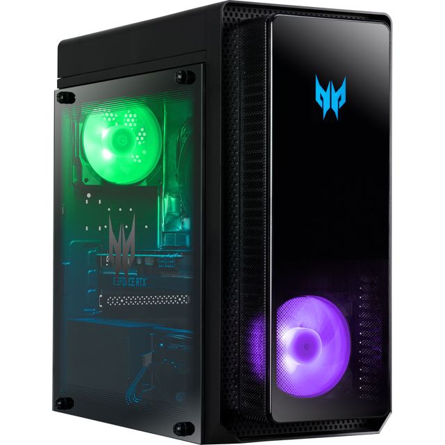 Acer Predator PO3-655 Gaming Tower - NVIDIA GeForce RTX 4070 SUPER, Intel Core i7, 1TB SSD - Black