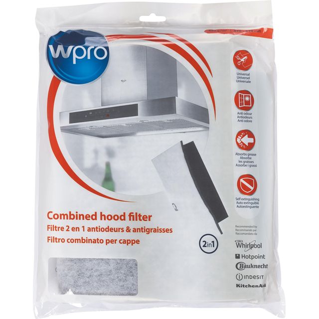 Wpro C00380049 Replacement Cooker Hood Filter - Black 