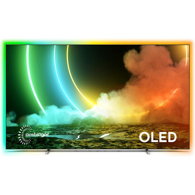 Philips 55OLED706 55" Smart 4K Ultra HD OLED TV - Silver - 55OLED706 - 1