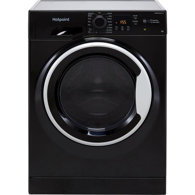 Hotpoint NSWM944CBSUKN 9Kg Washing Machine with 1400 rpm - Black - C Rated