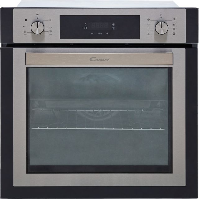 Candy Elite FCNE635X Built In Electric Single Oven - Stainless Steel / Black - FCNE635X_SSB - 1