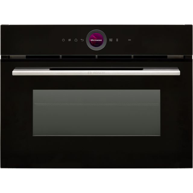 Bosch Series 8 CEG732XB1B 46cm High, Built In Microwave With Grill - Black