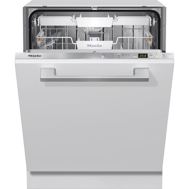 Miele Active S G5162SCVi Fully Integrated Standard Dishwasher - Clean Steel Control Panel with Fixed Door Fixing Kit - D Rated