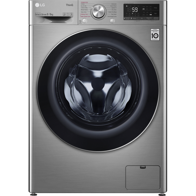 LG V6 FWV696SSE 9Kg / 6Kg Washer Dryer - Graphite - FWV696SSE_GH - 1