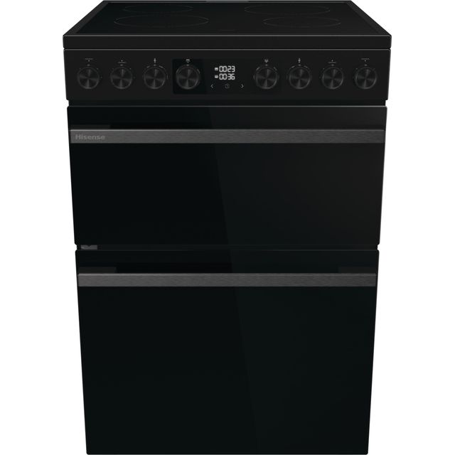 Hisense Hi6 Max HDCEC6C20B 60cm Electric Cooker with Ceramic Hob - Jet Black - A Rated