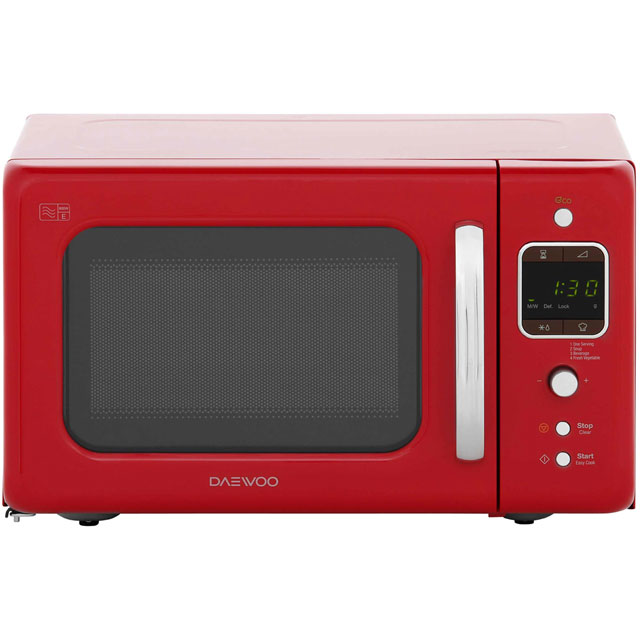 Daewoo Microwaves Ao Daewoo Retro Style Kor7lbkr 20 Litre Microwave Red