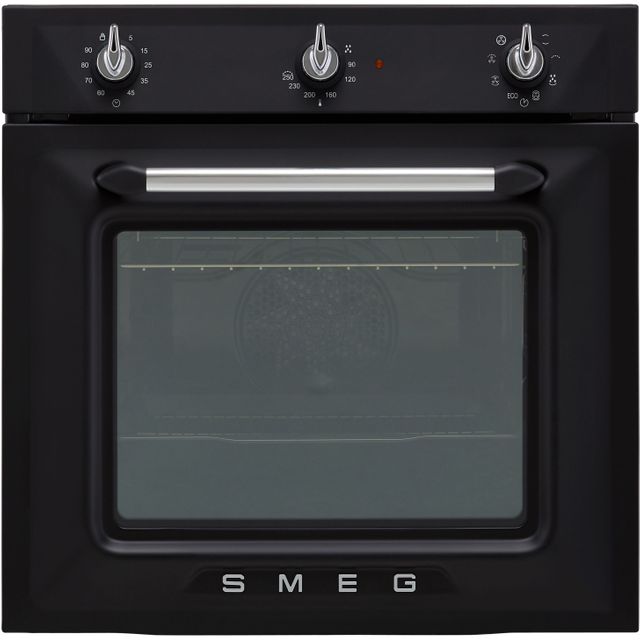 Smeg Victoria SF6905NO1 Built In Electric Single Oven - Matte Black - SF6905NO1_MB - 1