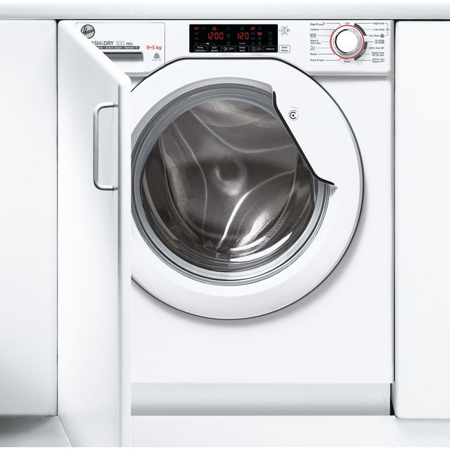 Hoover H-WASH&DRY 300 PRO HBDOS695TME Built In 9Kg / 5Kg Washer Dryer - White - HBDOS695TME_WH - 1