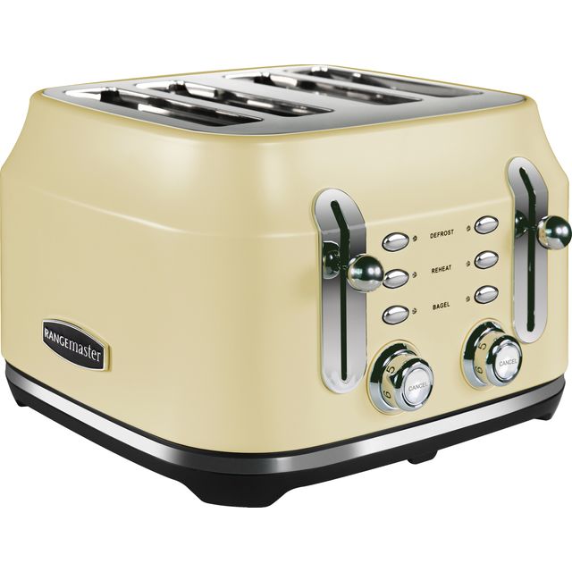 Rangemaster RMCL4S201CM 4 Slice Toaster - Almond Cream