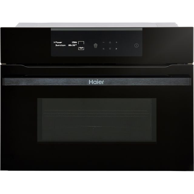 Haier I-Message Series 2 HWO45NB2B0B1 46cm tall, 59cm wide, Built In Compact Microwave - Black