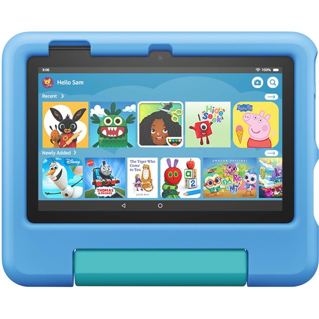 Amazon Fire 7 Kids 7" 16GB WiFi Tablet with Alexa [2022] - Blue