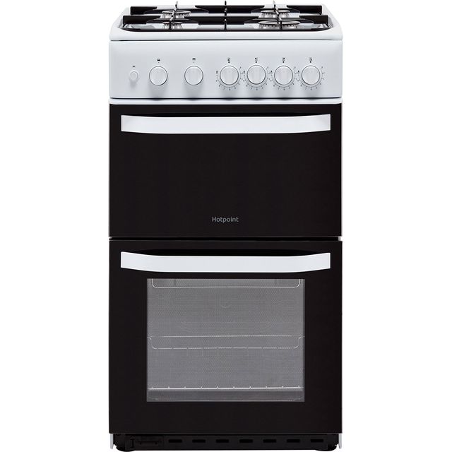 Hotpoint HD5G00KCW Gas Cooker - White - HD5G00KCW_WH - 1
