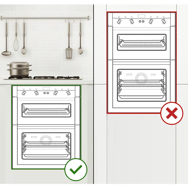 Bosch Serie 2 NBS113BR0B Built Under Double Oven - Stainless Steel - NBS113BR0B_SS - 4