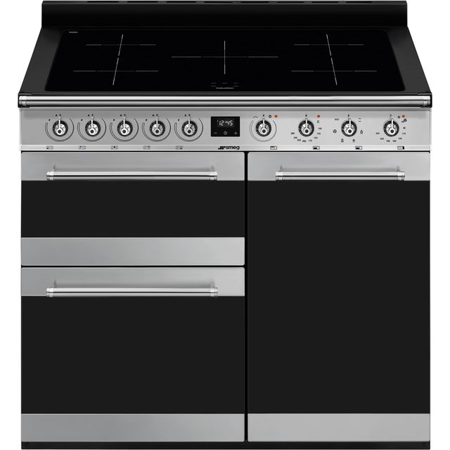 Smeg SY103I Symphony 100cm Electric Range Cooker - Stainless Steel - SY103I_SS - 1