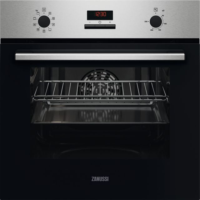 Zanussi Series 20 ZOHNE2X2 Built In Electric Single Oven - Stainless Steel - ZOHNE2X2_SS - 1