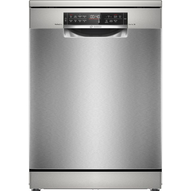 Bosch Series 6 SMS6TCI01G Standard Dishwasher - Silver Inox - SMS6TCI01G_SIN - 1