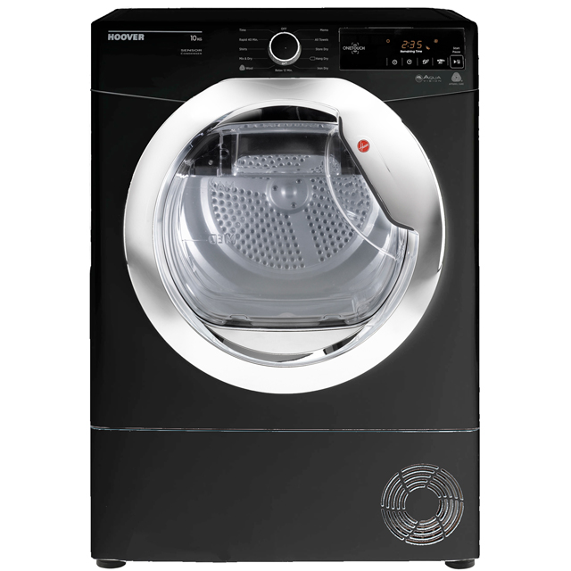 Hoover Dynamic Next Advance DXC10TCEB Free Standing Condenser Tumble Dryer in Black
