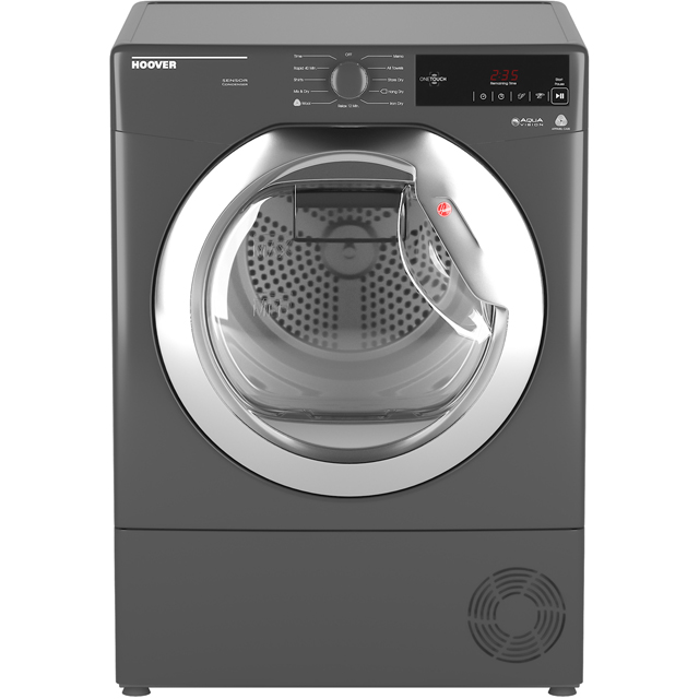 Hoover Dynamic Next Advance Free Standing Condenser Tumble Dryer in Graphite