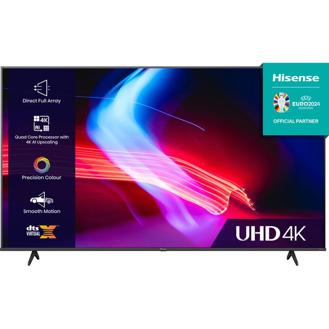 Hisense 75A6KTUK 75" Smart 4K Ultra HD TV - Black - 75A6KTUK - 1
