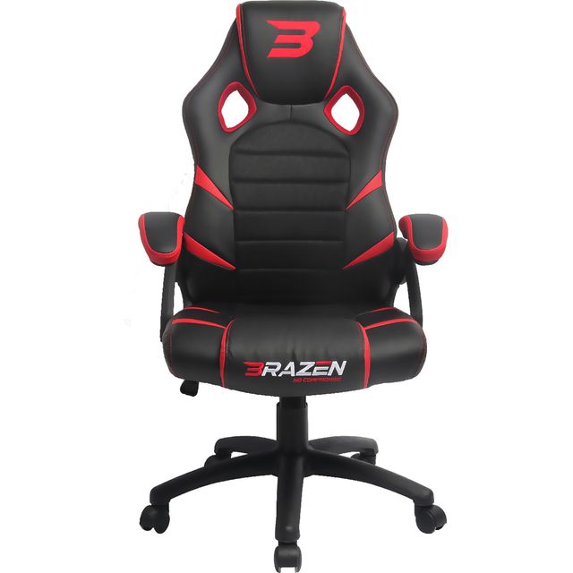 BraZen Puma PC Gaming Chair - Black / Red