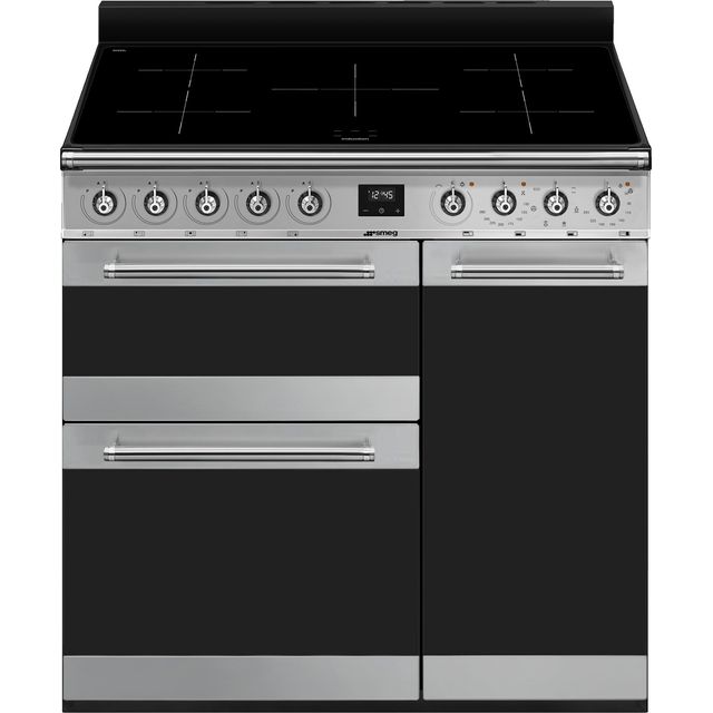 Smeg SY93I-1 Symphony Electric Range Cooker - Stainless Steel - SY93I-1_SS - 1
