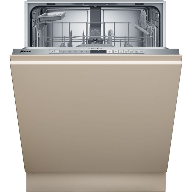 NEFF N30 S153HTX02G Fully Integrated Standard Dishwasher - Silver Control Panel with Fixed Door Fixing Kit - D Rated