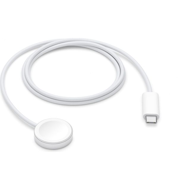 Apple Magnetic Fast Charger to USB-C Cable For Apple Watch, - White
