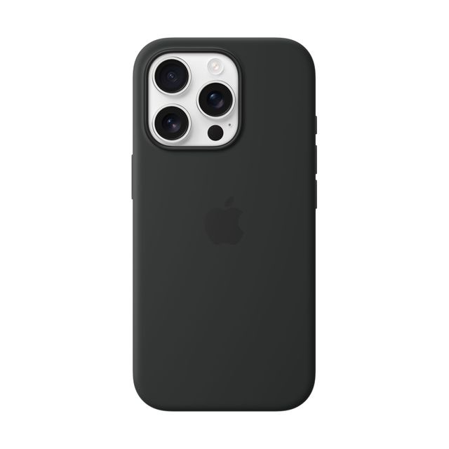 Apple Silicone Case with MagSafe for iPhone 16 Pro - Black