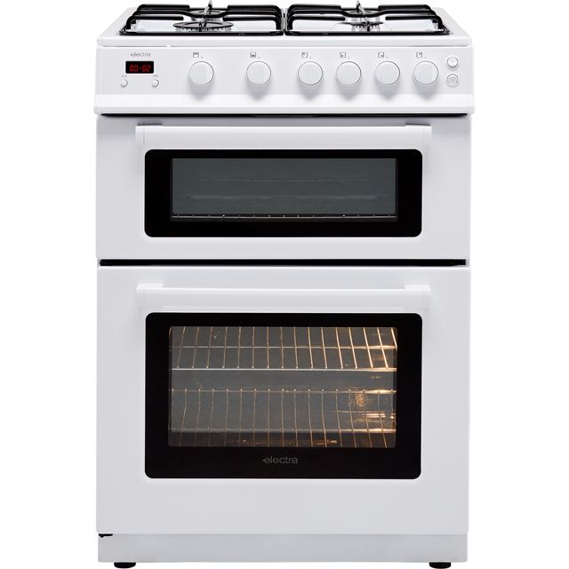 Electra TG60W 60cm Gas Cooker with Variable Gas Grill - White - A+ Rated