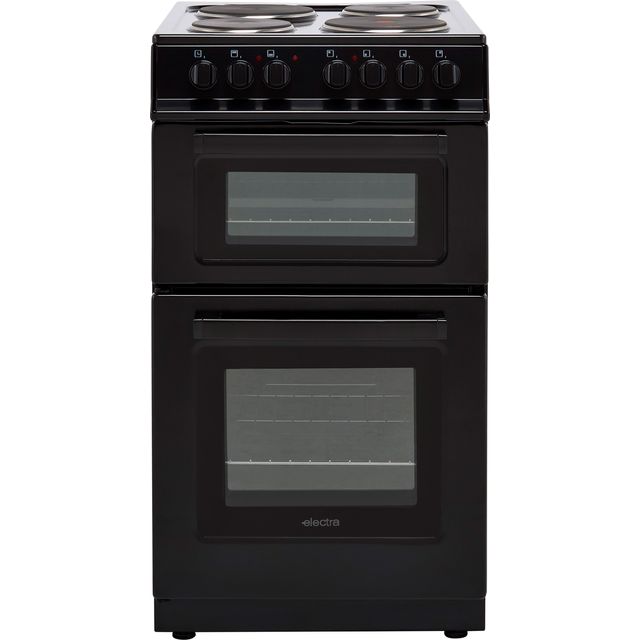 Electra TS50-1B Electric Cooker with Solid Plate Hob - Black - A Rated