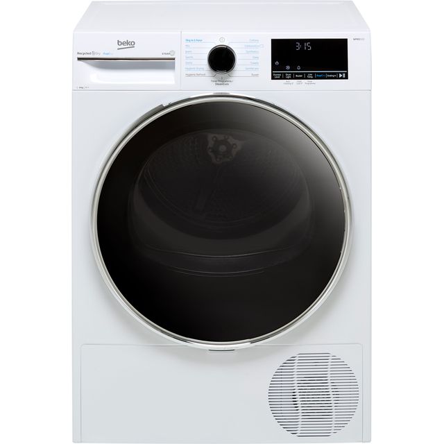 Beko B5T4823RW 8kg Heat Pump Tumble Dryer - White - B5T4823RW_WH - 1