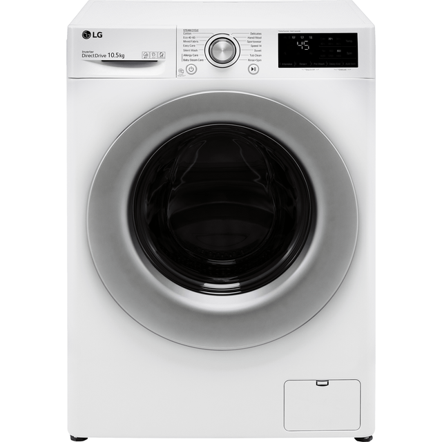 LG V3 F4V310WSE 10Kg Washing Machine with 1400 rpm - White - B Rated