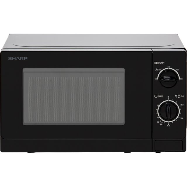Silver Sharp R220SLM Standard Microwave Oven 