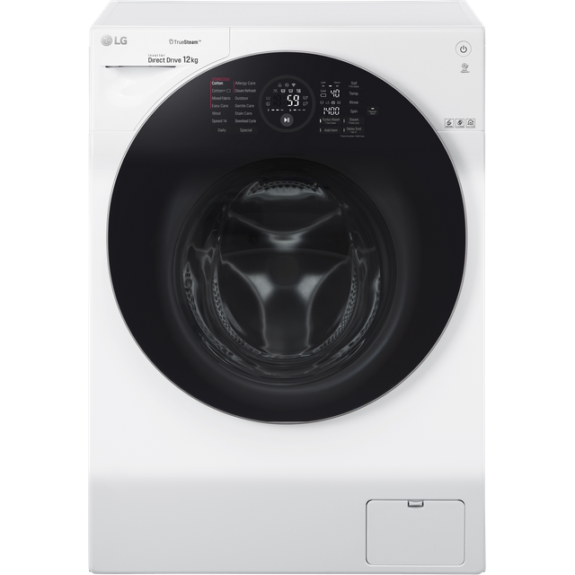 LG TrueSteam™ FH4G1BCS2 Wifi Connected 12Kg Washing Machine with 1400 rpm - White - A Rated