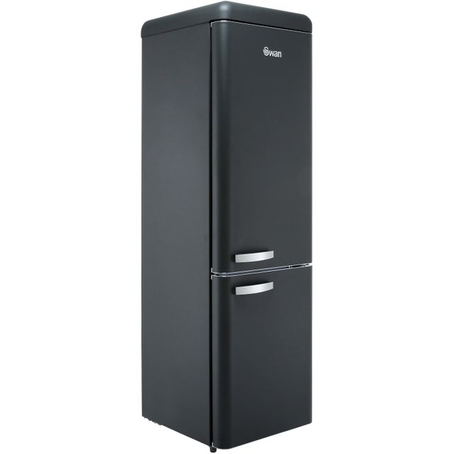 swan retro fridge freezer grey