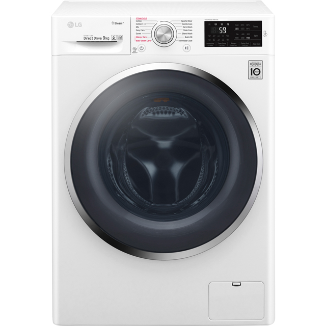 LG Steamâ„¢ Free Standing Washing Machine in White