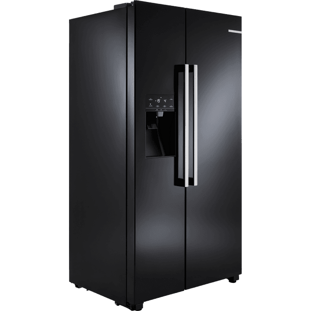 Bosch Serie 6 KAD93VBFPG Plumbed American Fridge Freezer - Black - F Rated