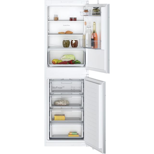 NEFF N30 KI7851SE0G Integrated 50/50 Frost Free Fridge Freezer with Sliding Door Fixing Kit - White - E Rated - KI7851SE0G_WH - 1